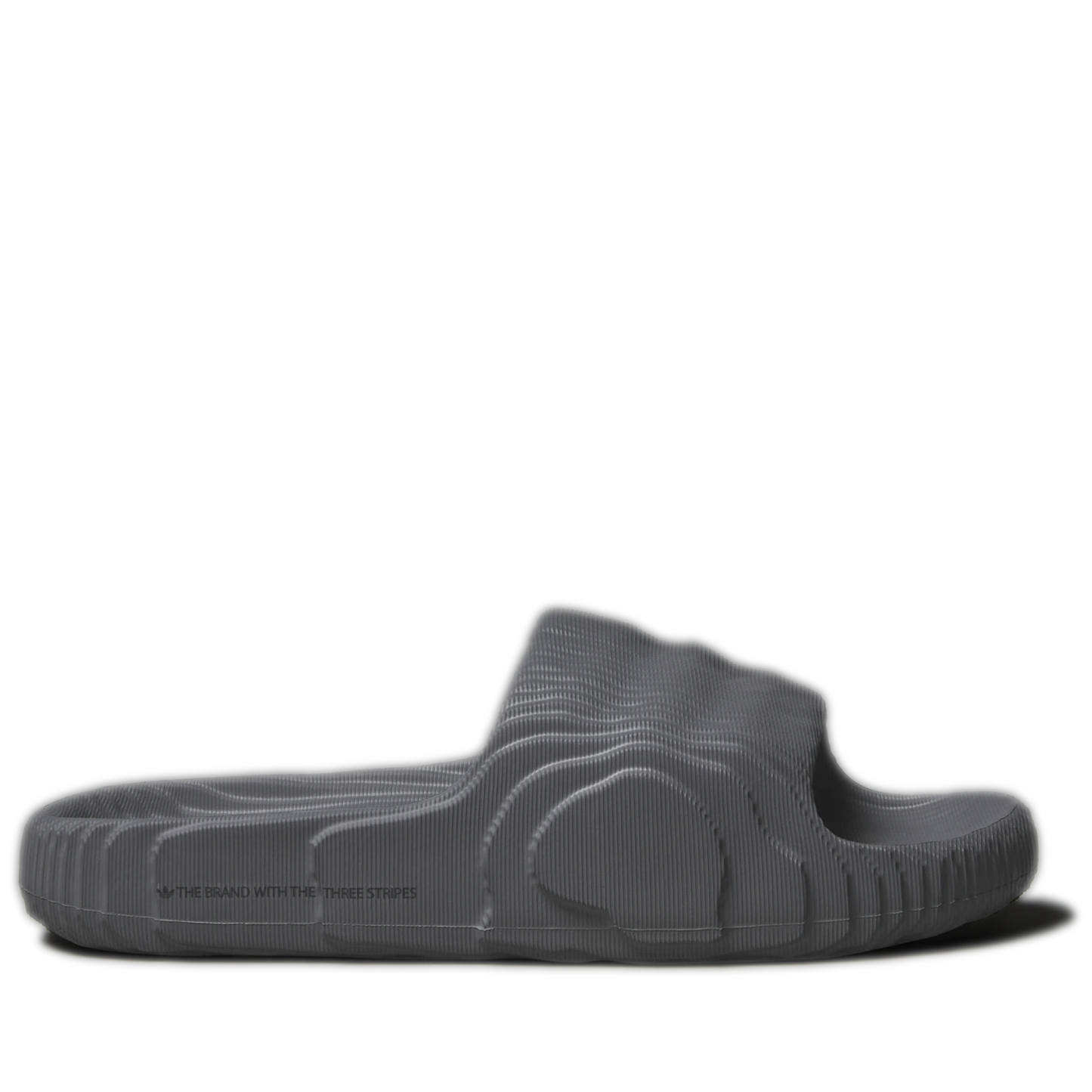 Men's Adidas Adilette 22 Slides - Grey Five / Grey Five / Core Black