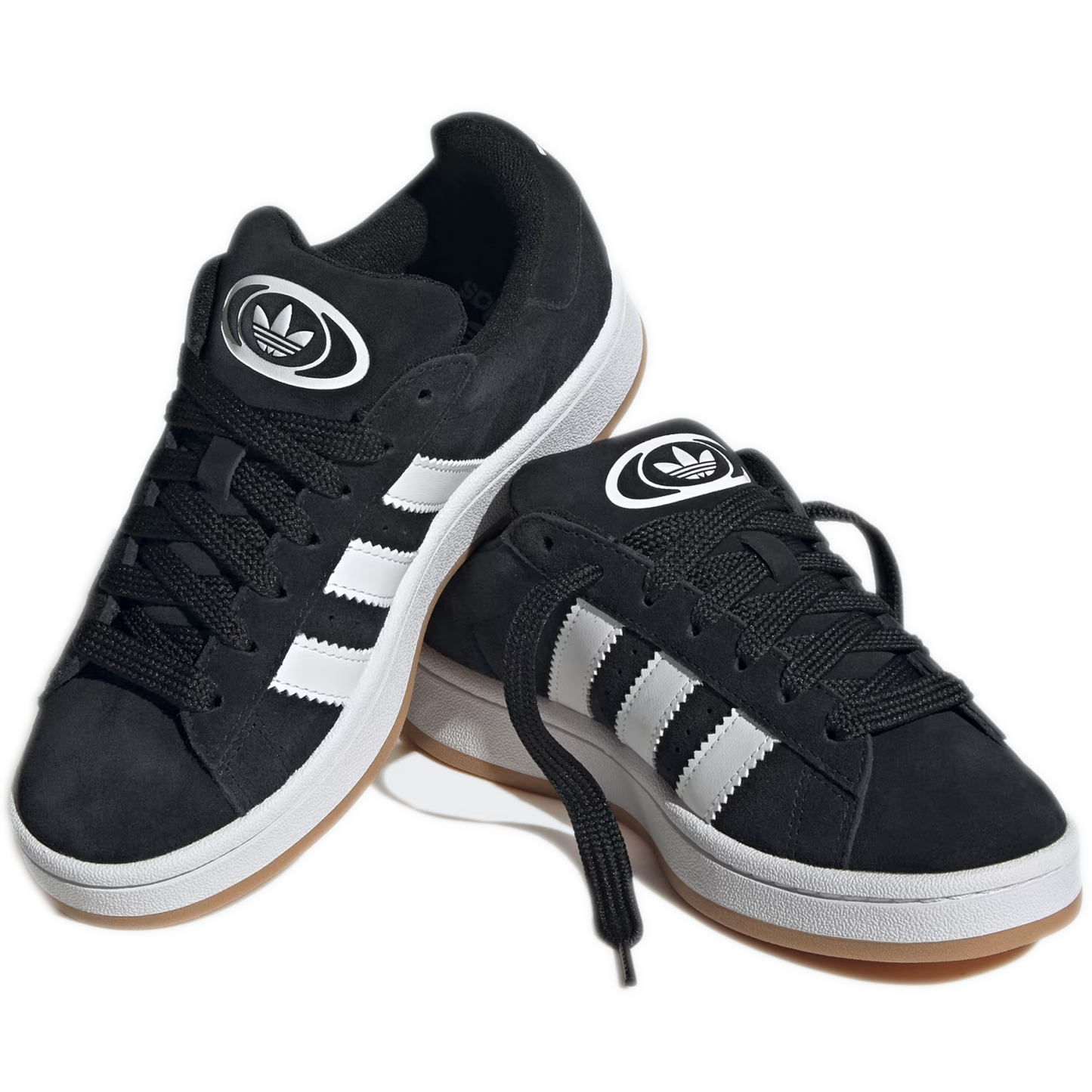 Grade School Adidas Campus 00s Shoes - Core Black / Cloud White / Cloud White