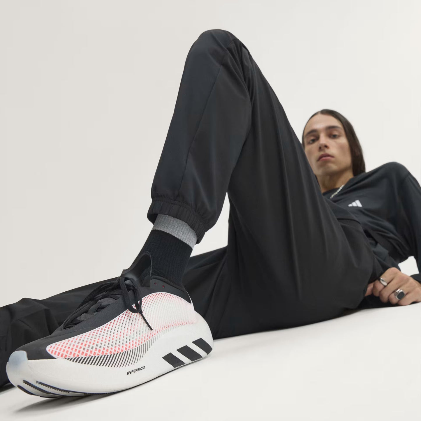 Men's Adidas Hyperboost EPHR - Core Black/Solar Red/Cloud White