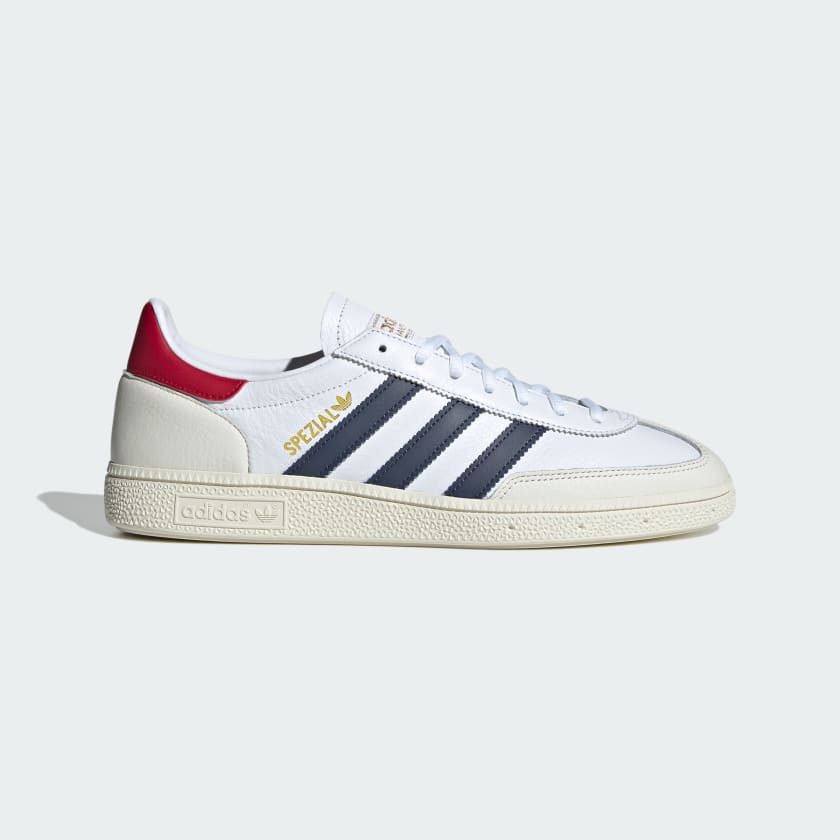 Men's Adidas Handball Spezial - Cloud White/Shadow Navy/Team Victory Red