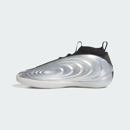 Men's Adidas Harden Volume 10 - Silver Metallic / Core Black / Lucid Orange