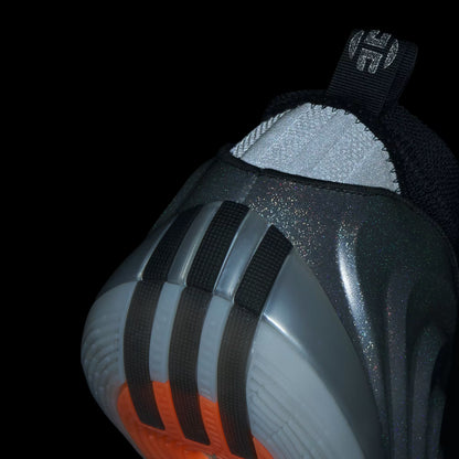 Men's Adidas Harden Volume 10 - Silver Metallic / Core Black / Lucid Orange