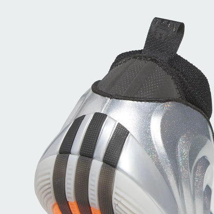 Men's Adidas Harden Volume 10 - Silver Metallic / Core Black / Lucid Orange