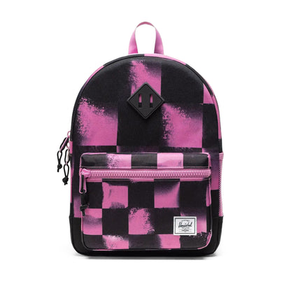 Herschel Heritage Kids Backpack - Stencil Checker Opera Mauve