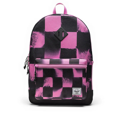 Herschel Heritage Youth Backpack - Stencil Checker Opera Mauve