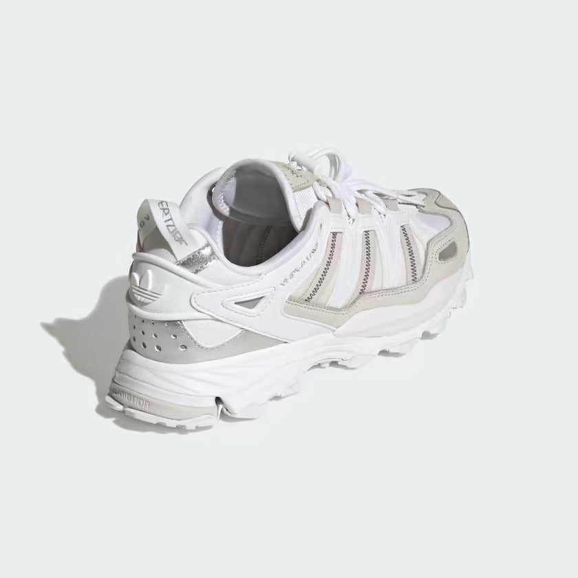 Men's Adidas Hyperturf Shoes - Cloud White/Grey One/Silver Metallic