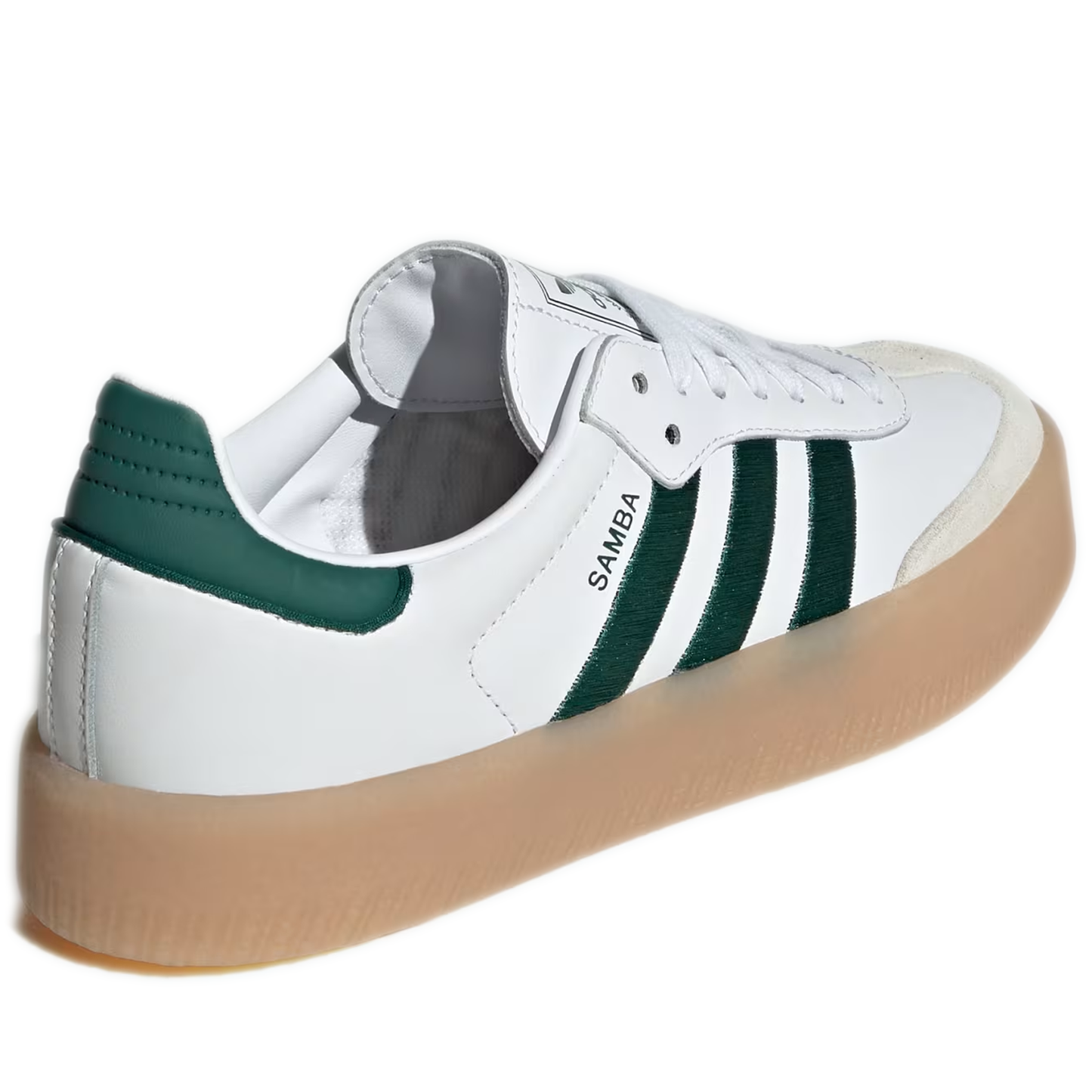 Women's Adidas Sambae Shoes - Cloud White / Collegiate Green / Cloud White