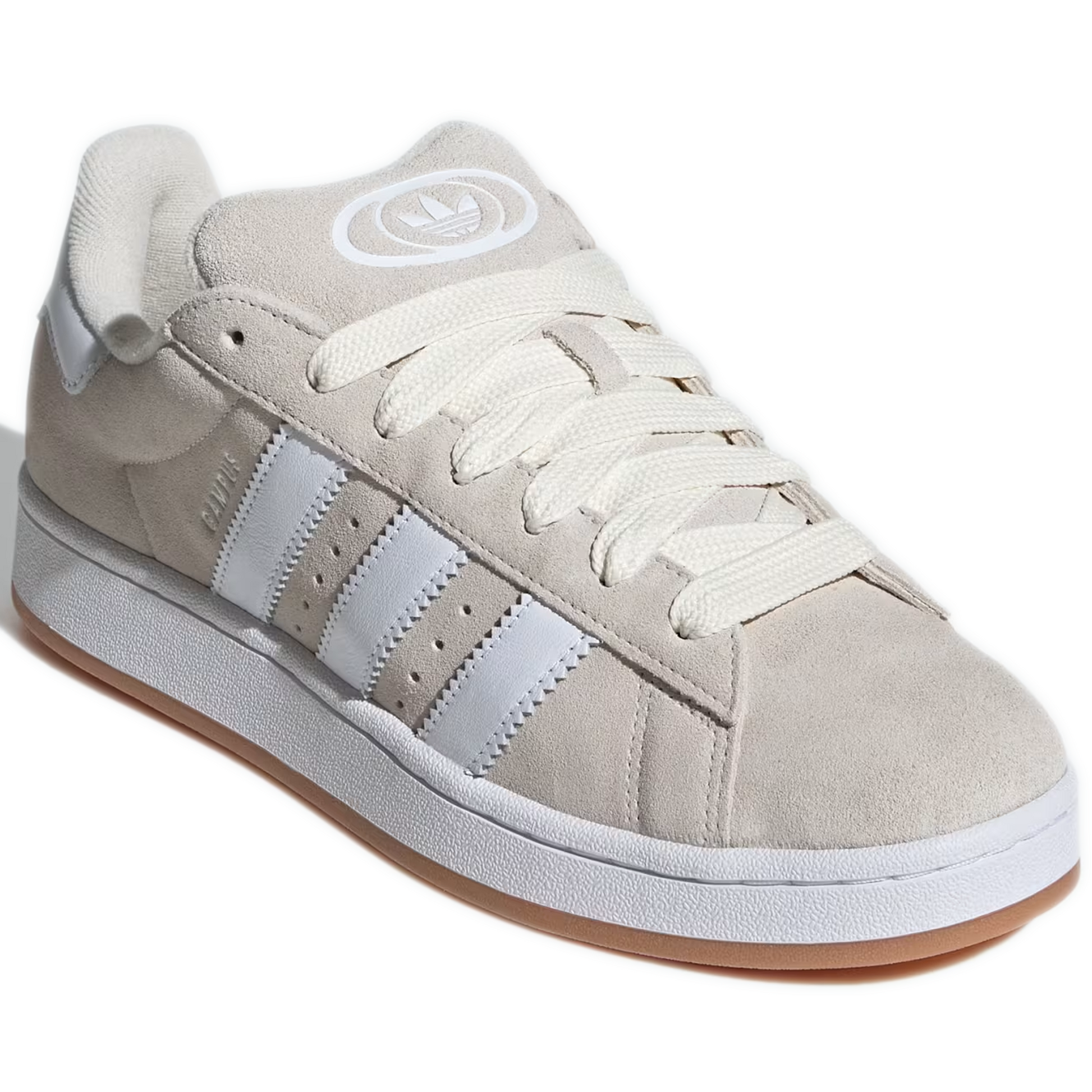 Men's Adidas Campus 00s Shoes - Wonder White/Cloud White/Gum 2 Front Side