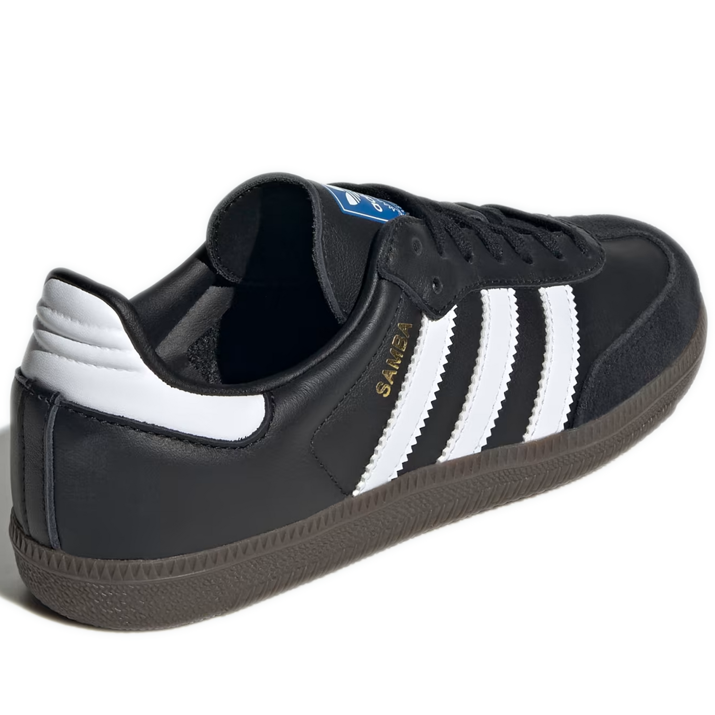 Grade School Adidas Samba OG Shoes - Core Black / Cloud White / Gum