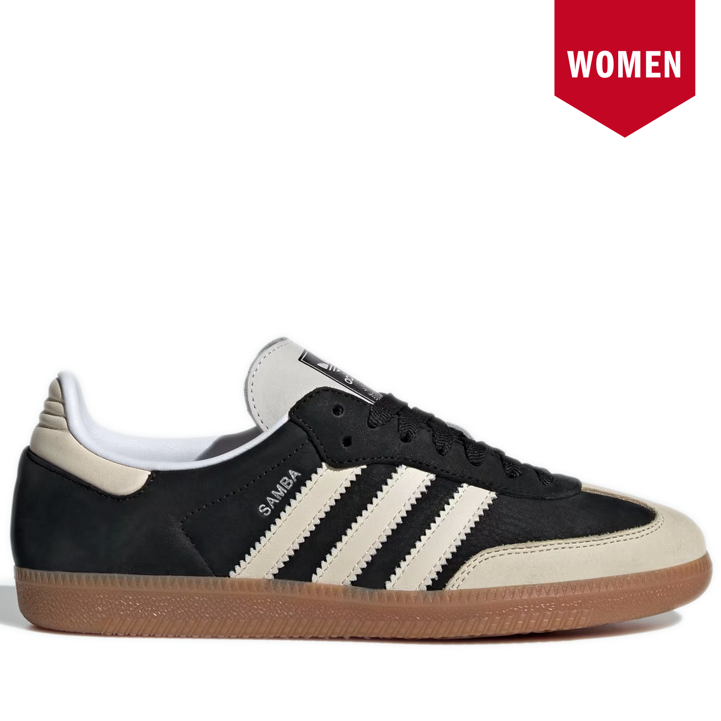 Women's Adidas Samba OG Shoes - Black/ White/ Silver