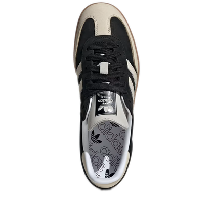 Women's Adidas Samba OG Shoes - Core Black/Wonder White/Silver Metallic