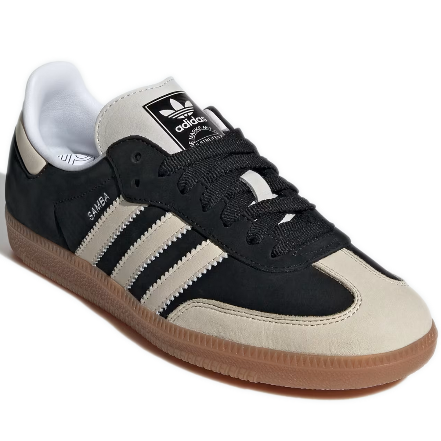 Women's Adidas Samba OG Shoes - Black/ White/ Silver