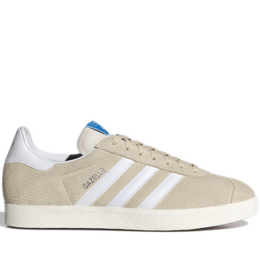 Men's Adidas Gazelle Shoes -  Wonder White/ Cloud White/ Core White