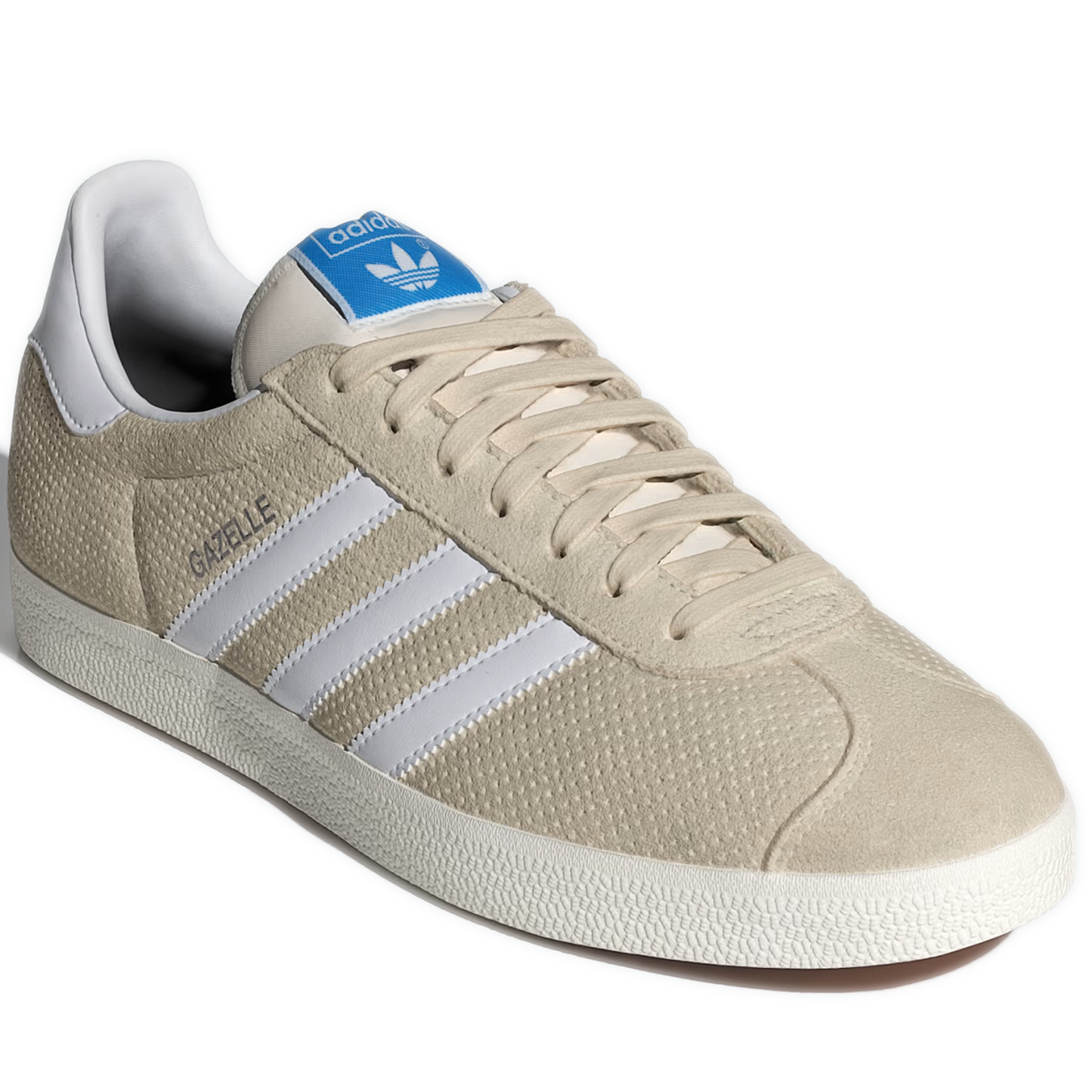 Men's Adidas Gazelle Shoes -  Wonder White/ Cloud White/ Core White