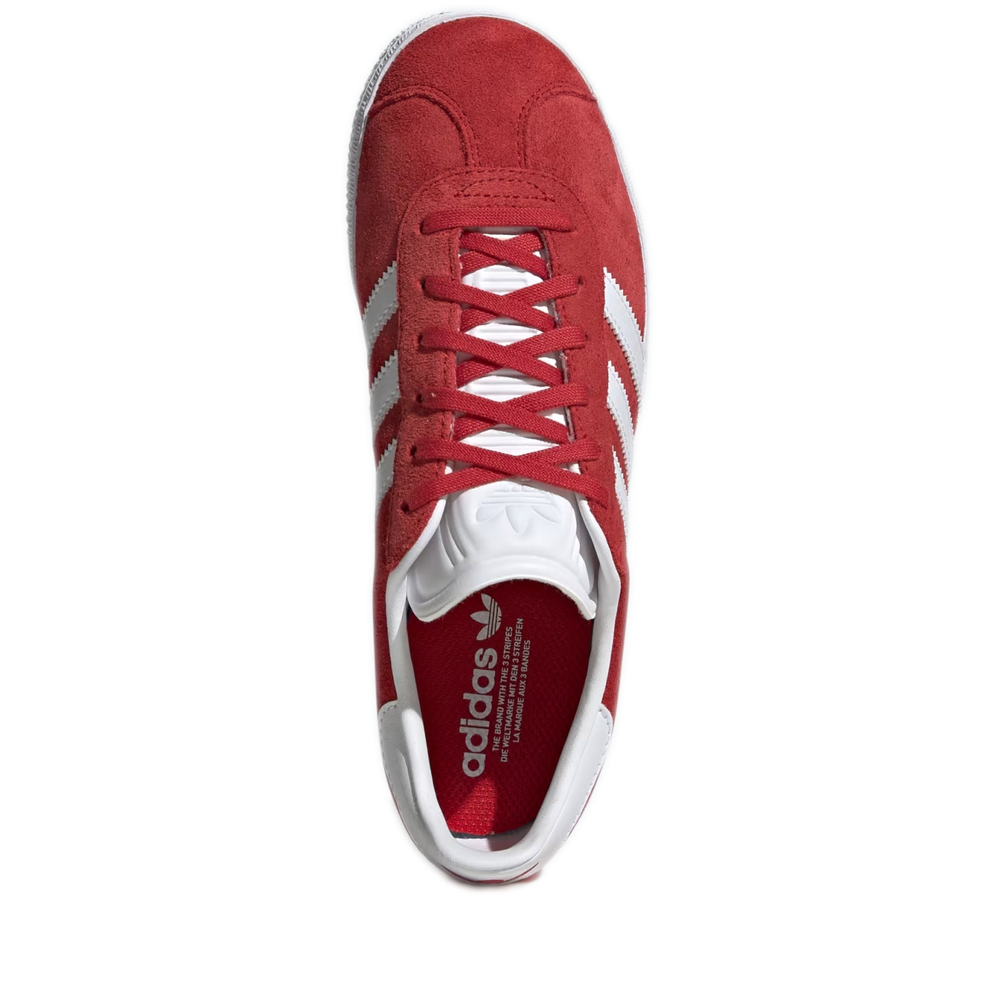 Grade School Adidas Gazelle Shoes - Better Scarlet / Cloud White / Gold Metallic