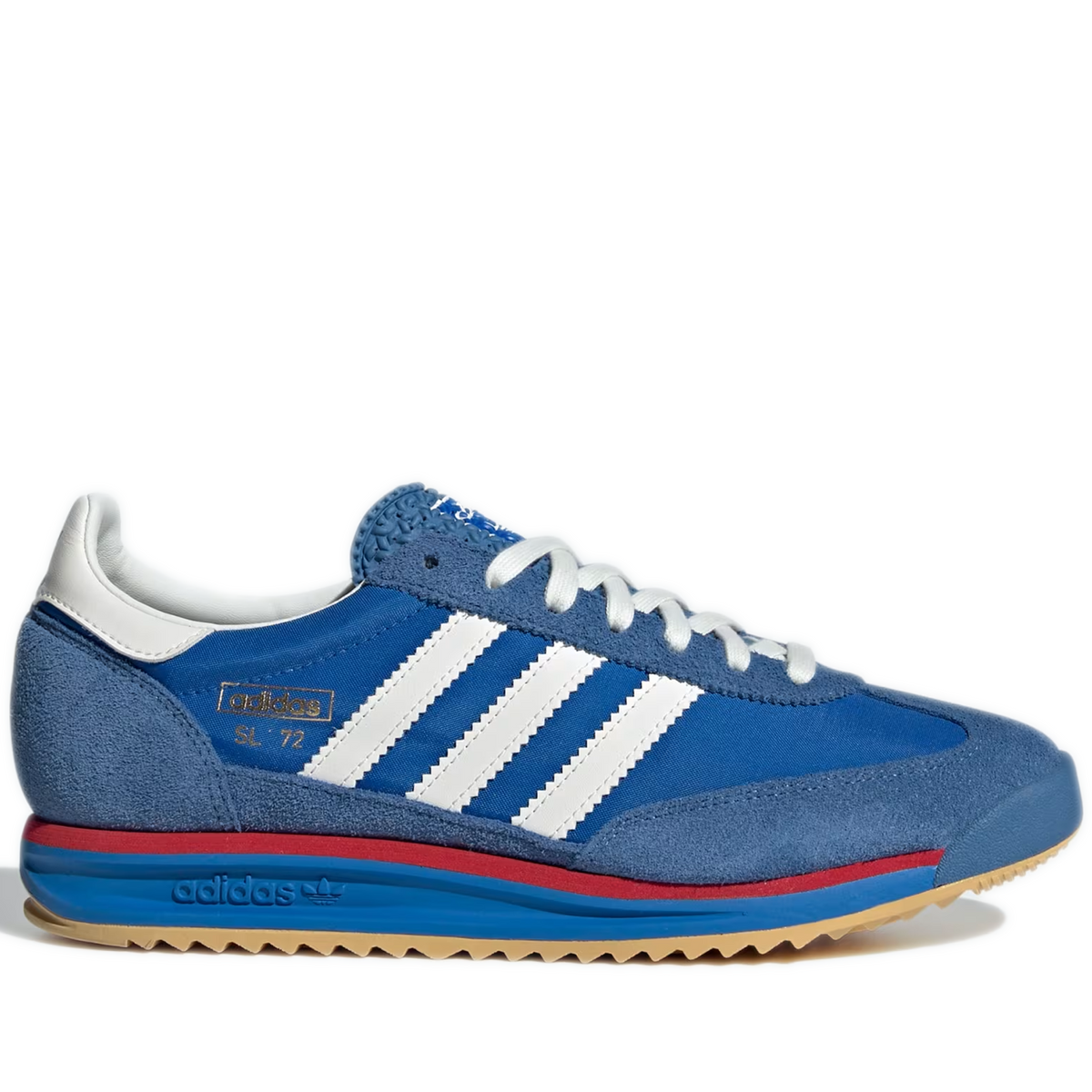 Men's Adidas SL 72 RS Shoes - Blue/Core White/Better Scarlet Blue Core White Better Scarlet