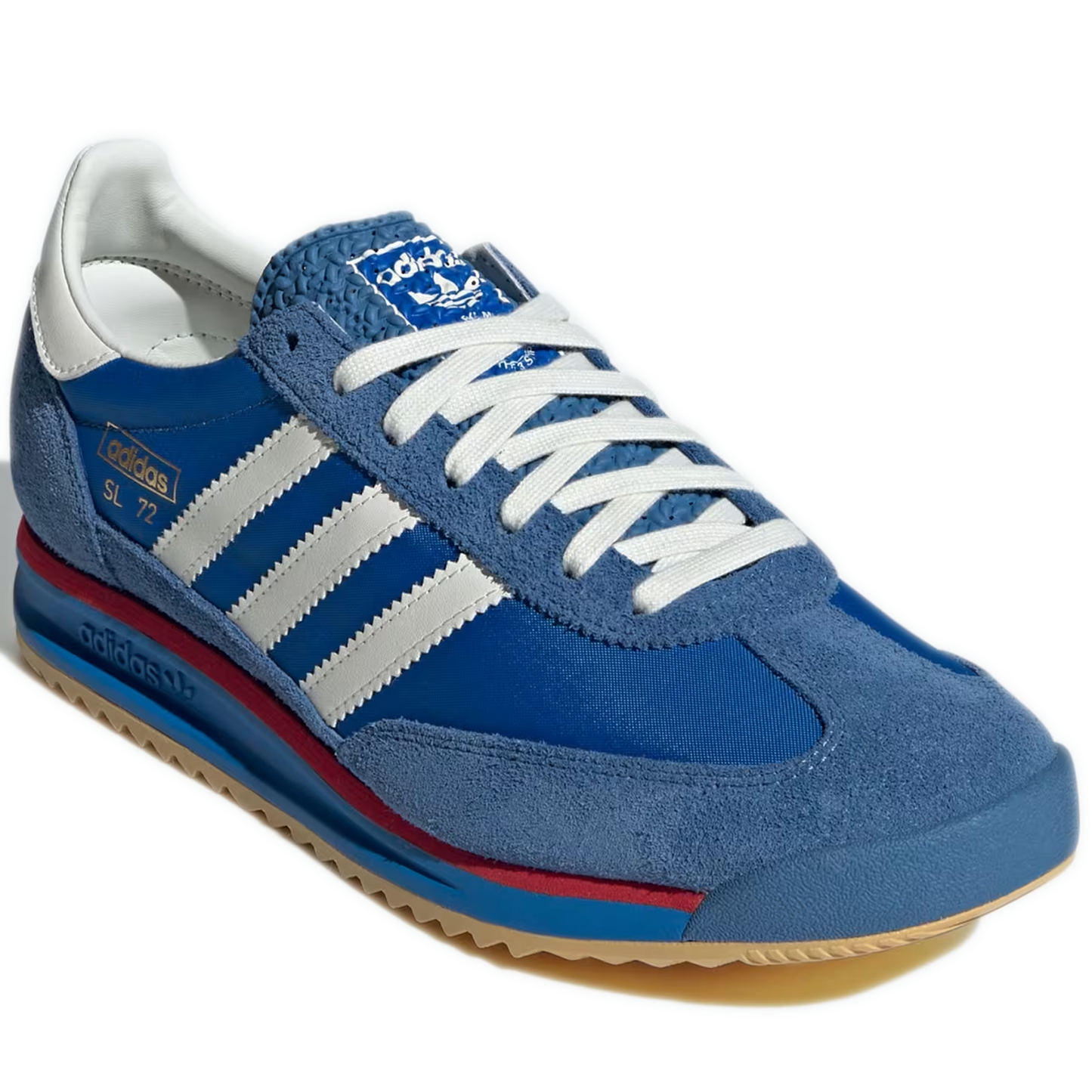 Men's Adidas SL 72 RS Shoes  - Blue / Core White / Better Scarlet Front Side