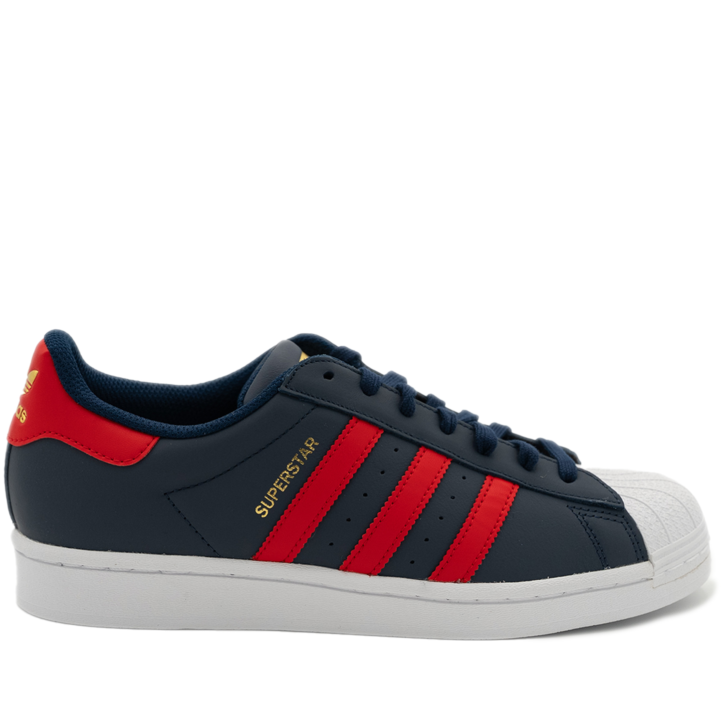 Men's Adidas Superstar Shoes - Night indigo/ Better Scarlet/ White