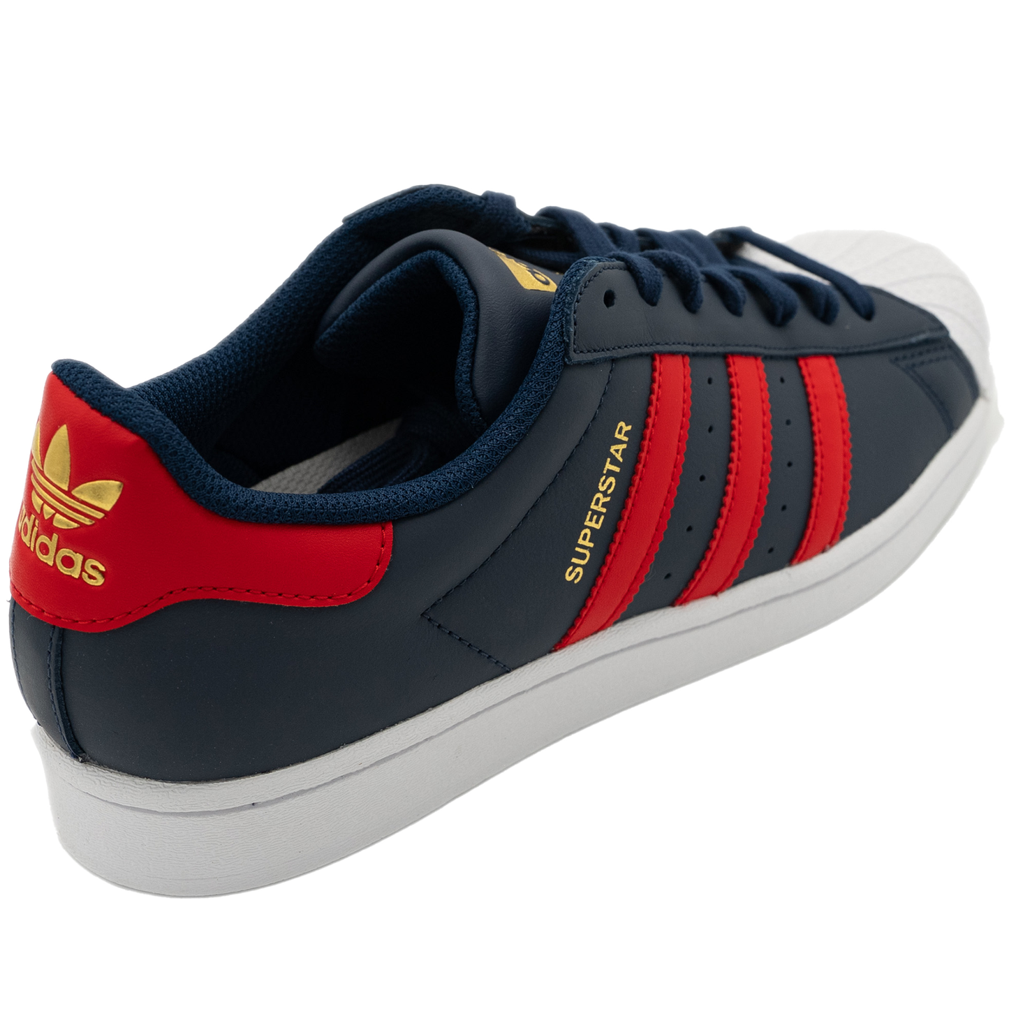 Men's Adidas Superstar Shoes - Night indigo/ Better Scarlet/ White