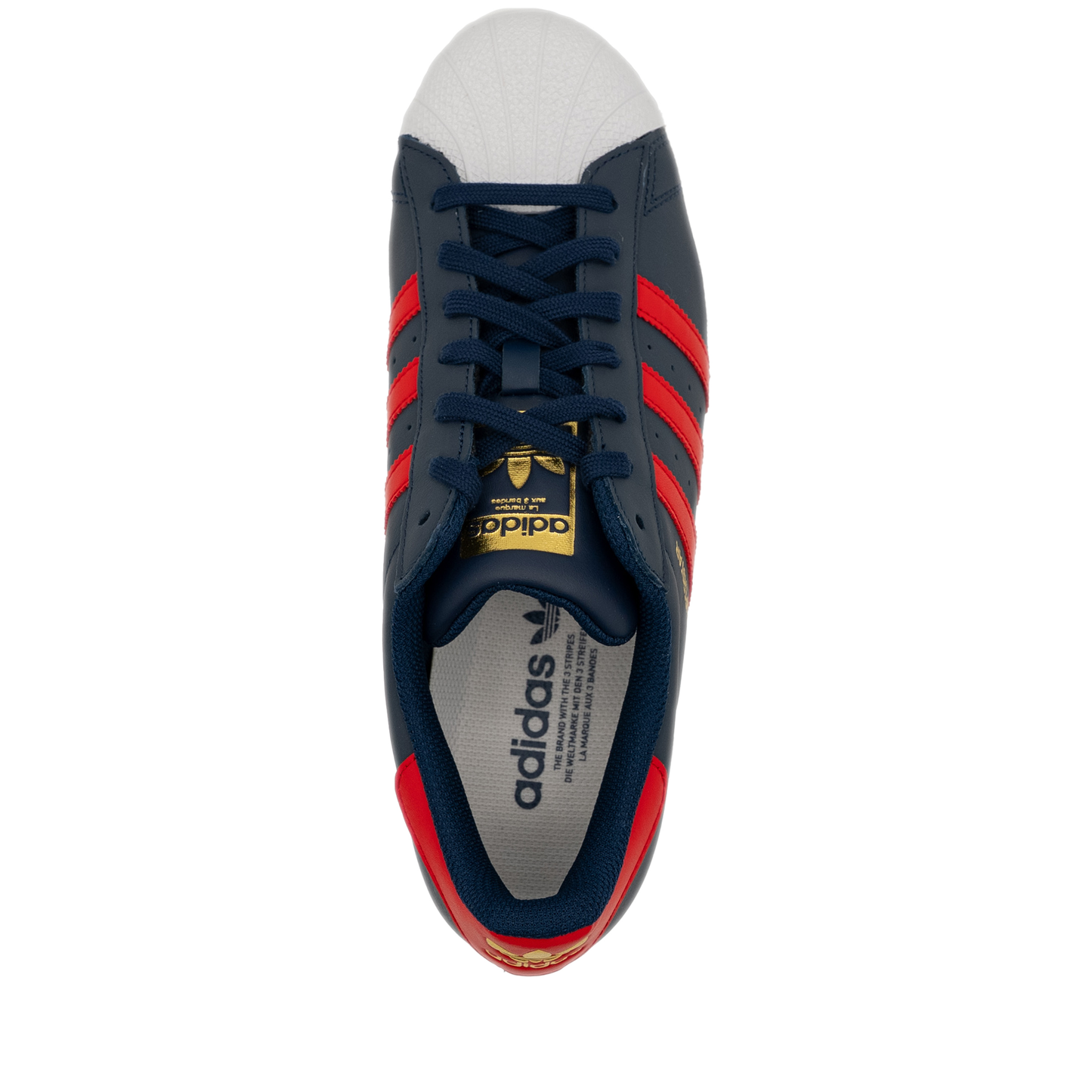 Men's Adidas Superstar Shoes - Night indigo/ Better Scarlet/ White