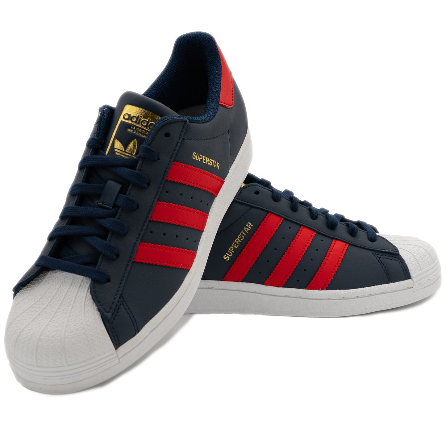 Men's Adidas Superstar Shoes - Night indigo/ Better Scarlet/ White