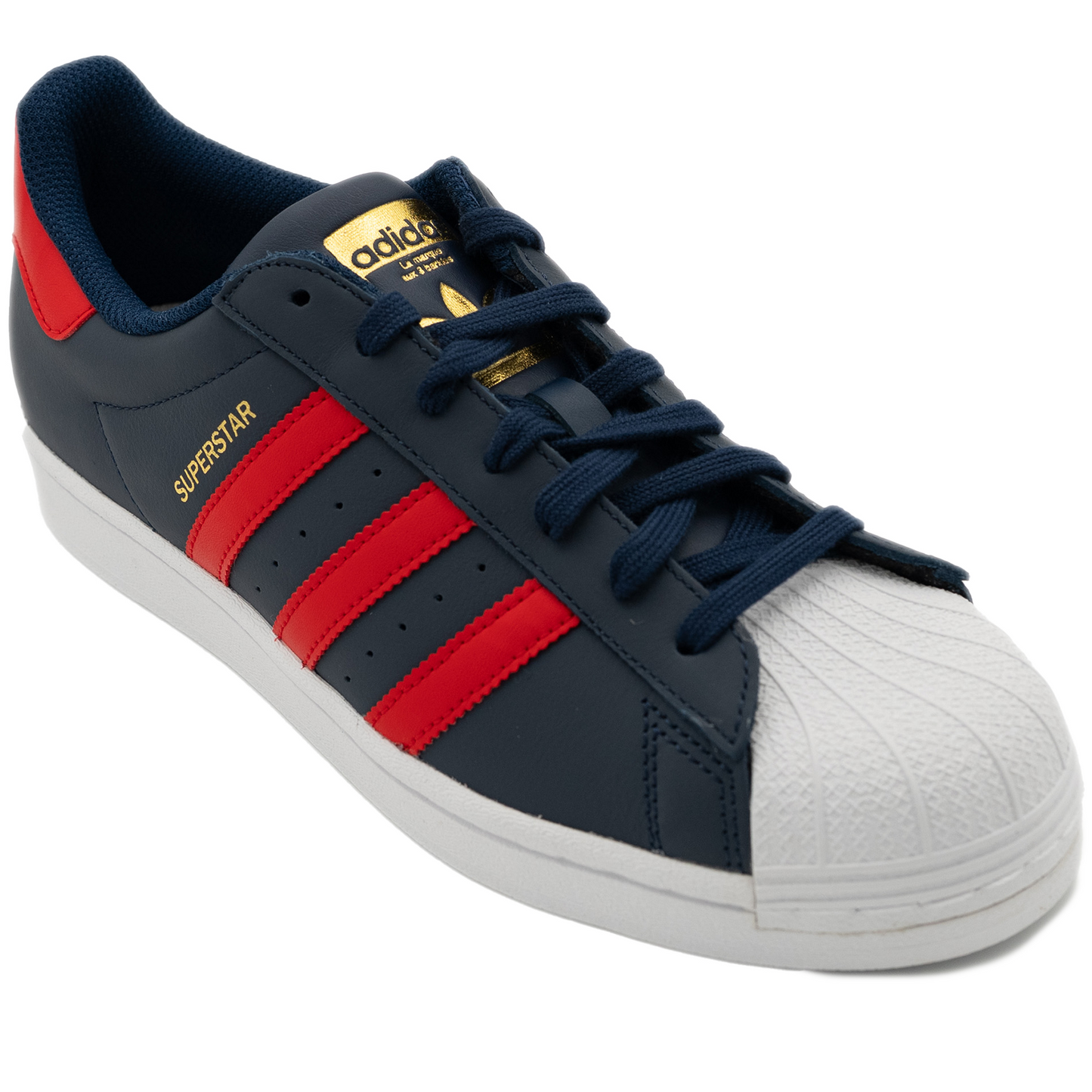 Men's Adidas Superstar Shoes - Night indigo/ Better Scarlet/ White