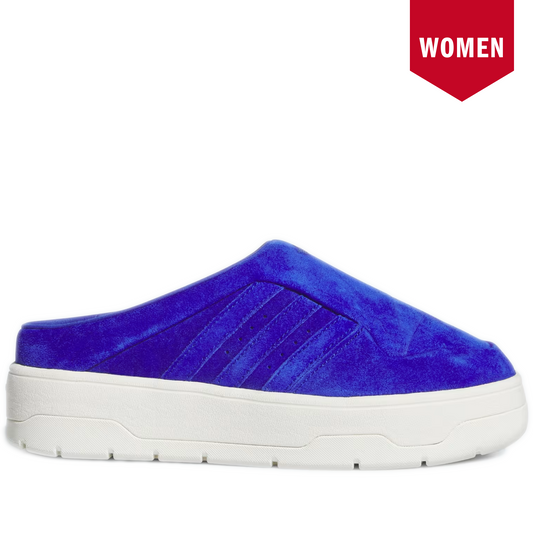 Women's Adidas Rivalry Mule - Lucid Blue / Lucid Blue / Off White