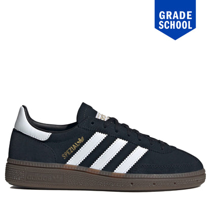 Grade School Adidas Handball Spezial Shoes - Black/White/Gum