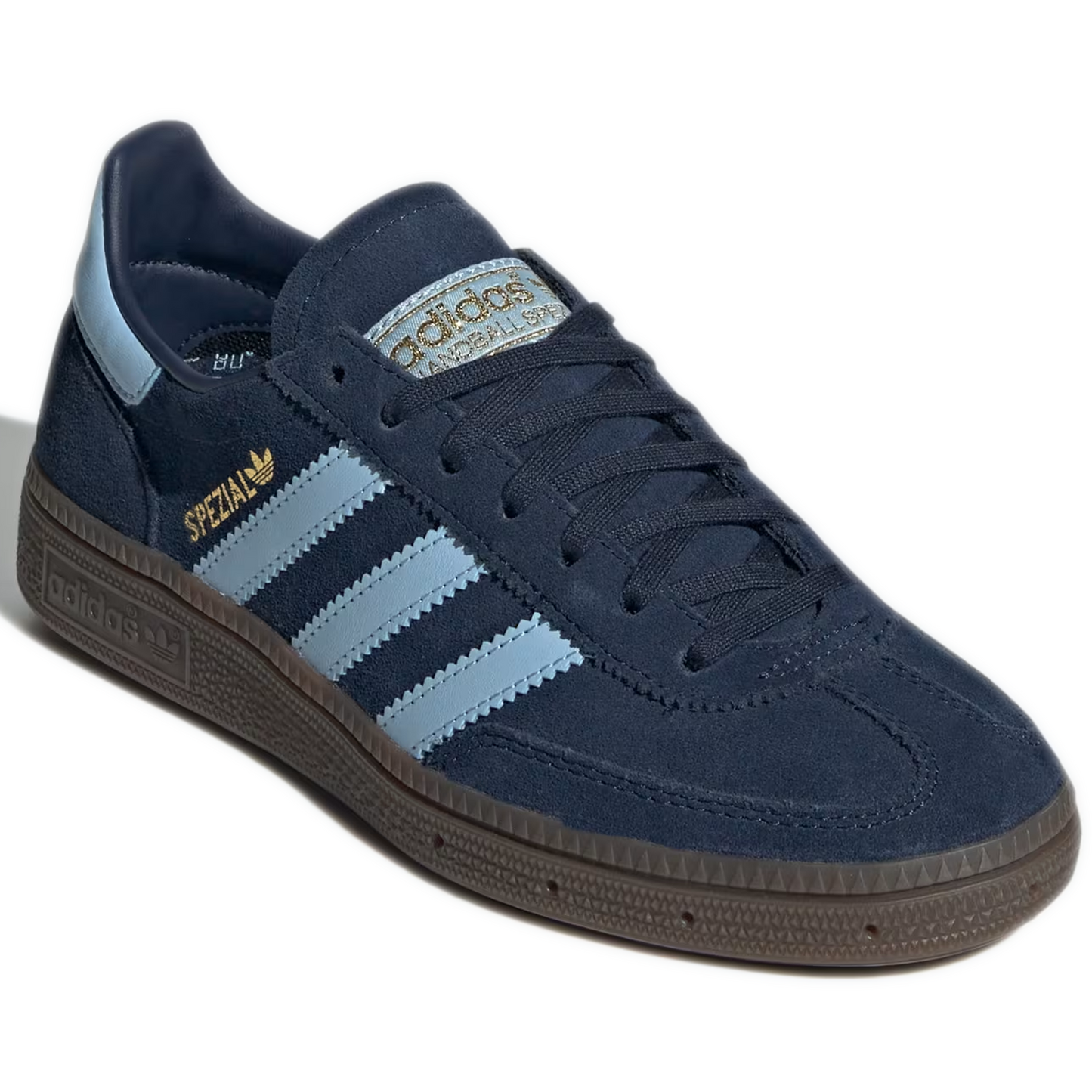 Grade School Adidas Handball Spezial Shoes - Collegiate Navy / Clear Sky / Gum