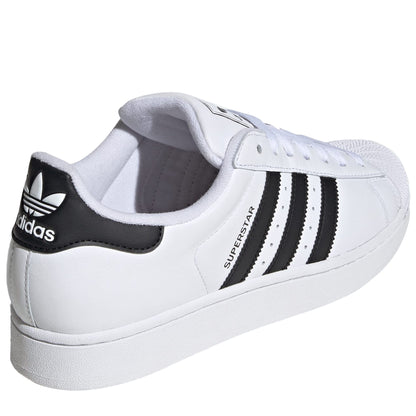 Men's Adidas Superstar II Shoes - White/Black/White