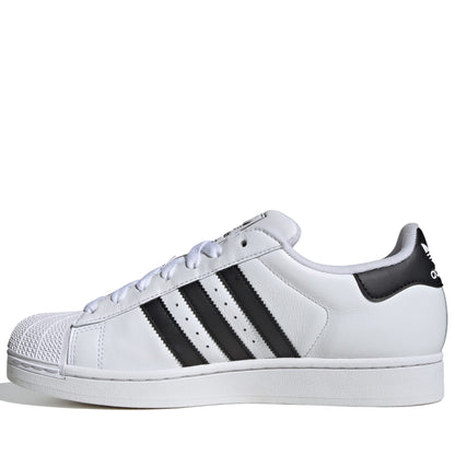 Men's Adidas Superstar II Shoes - White/Black/White