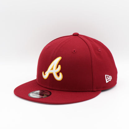 New Era 9Fifty Atlanta Braves "Venezuela Flag" Patch Hat - Cardinal