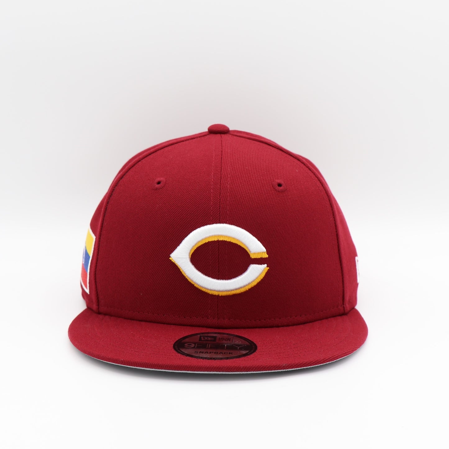 New Era 9Fifty Cincinnati Reds "Venezuela Flag" Patch Hat - Cardinal