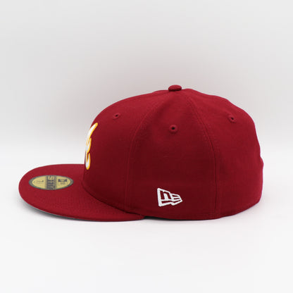 New Era 59Fifty Atlanta Braves "Venezuela Flag" Patch Hat - Cardinal