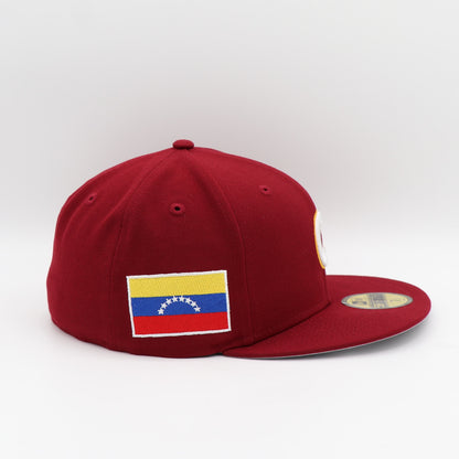 New Era 59Fifty Chicago Cubs "Venezuela Flag" Patch Hat - Cardinal