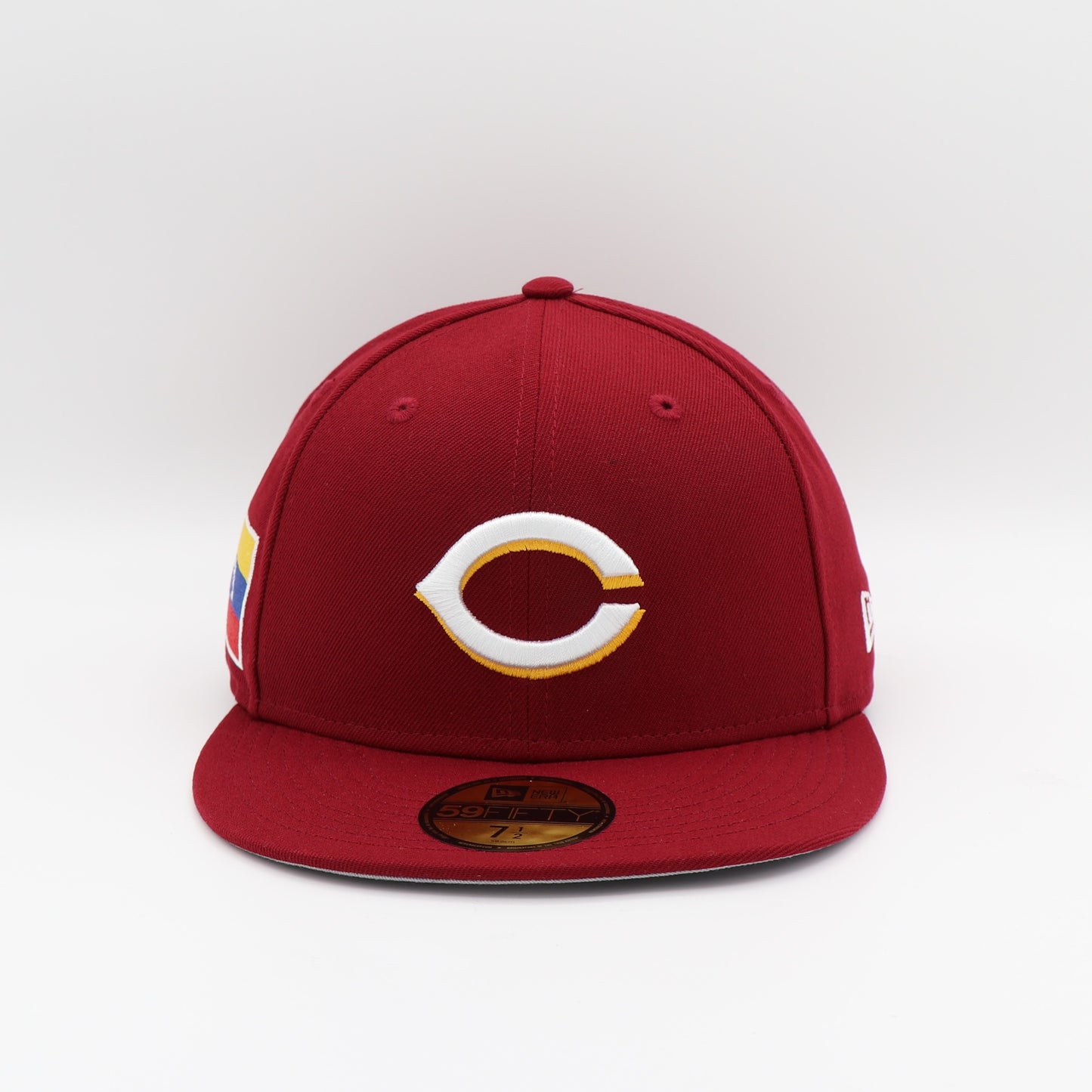 New Era 59Fifty Cincinnati Reds "Venezuela Flag" Patch Hat - Cardinal