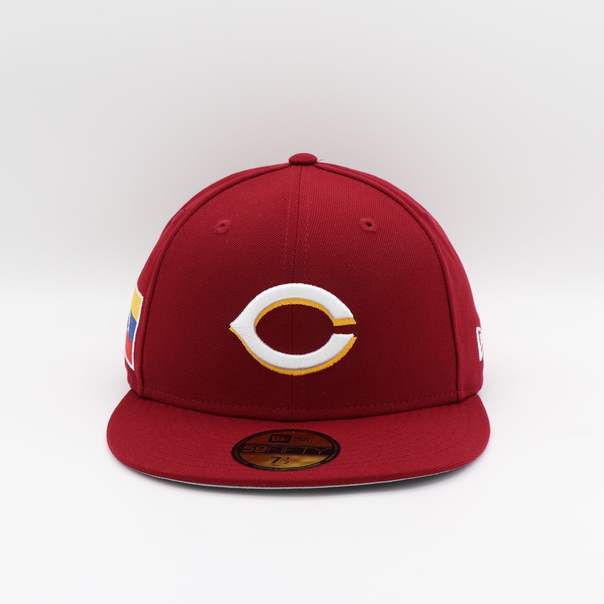 New Era 59Fifty Cincinnati Reds "Venezuela Flag" Patch Hat - Cardinal