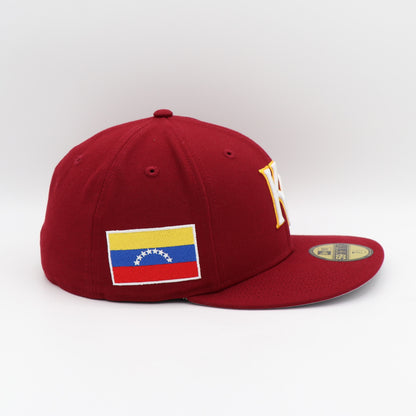 New Era 59Fifty Kansas City Royals "Venezuela Flag" Patch Hat - Cardinal
