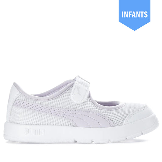 Infant's Puma Courtflex v3 Lina V - White/Lilac