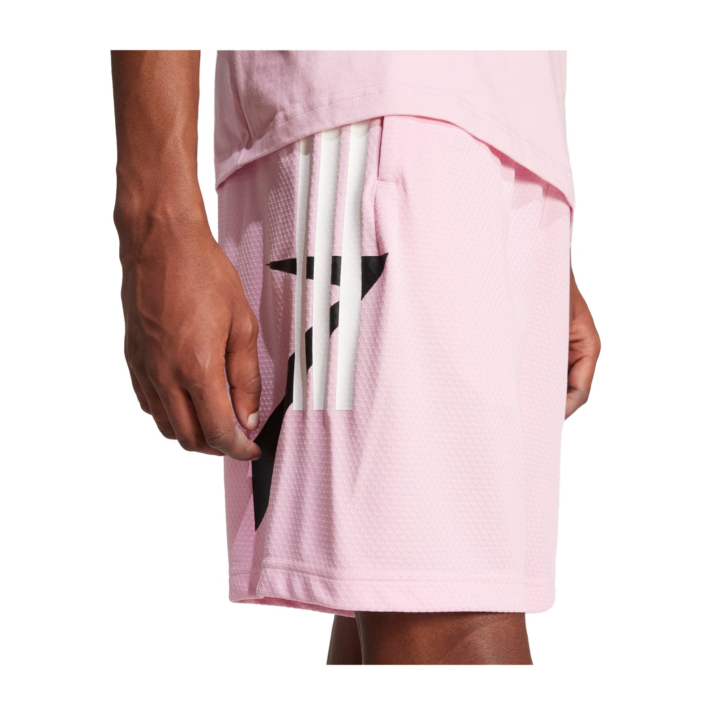 Men's Adidas Tiro Shorts - True Pink/Black/White