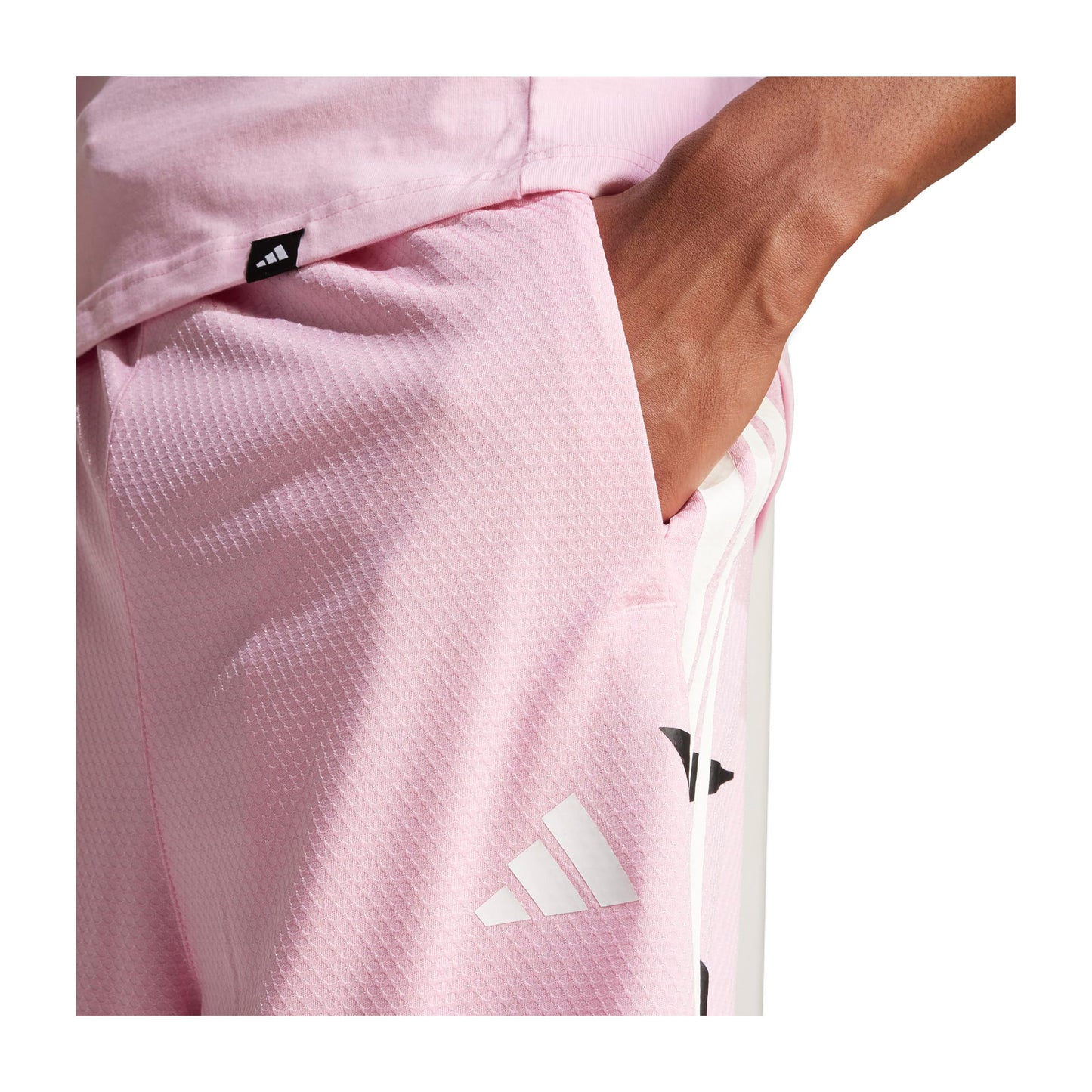 Men's Adidas Tiro Shorts - True Pink/Black/White