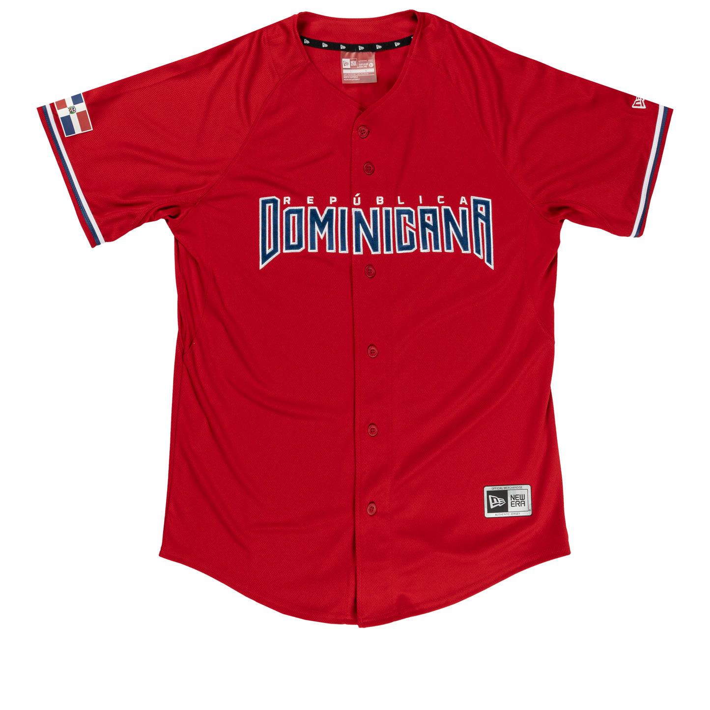 Men's New Era Dominican Republic FG Away - Scarlet Front