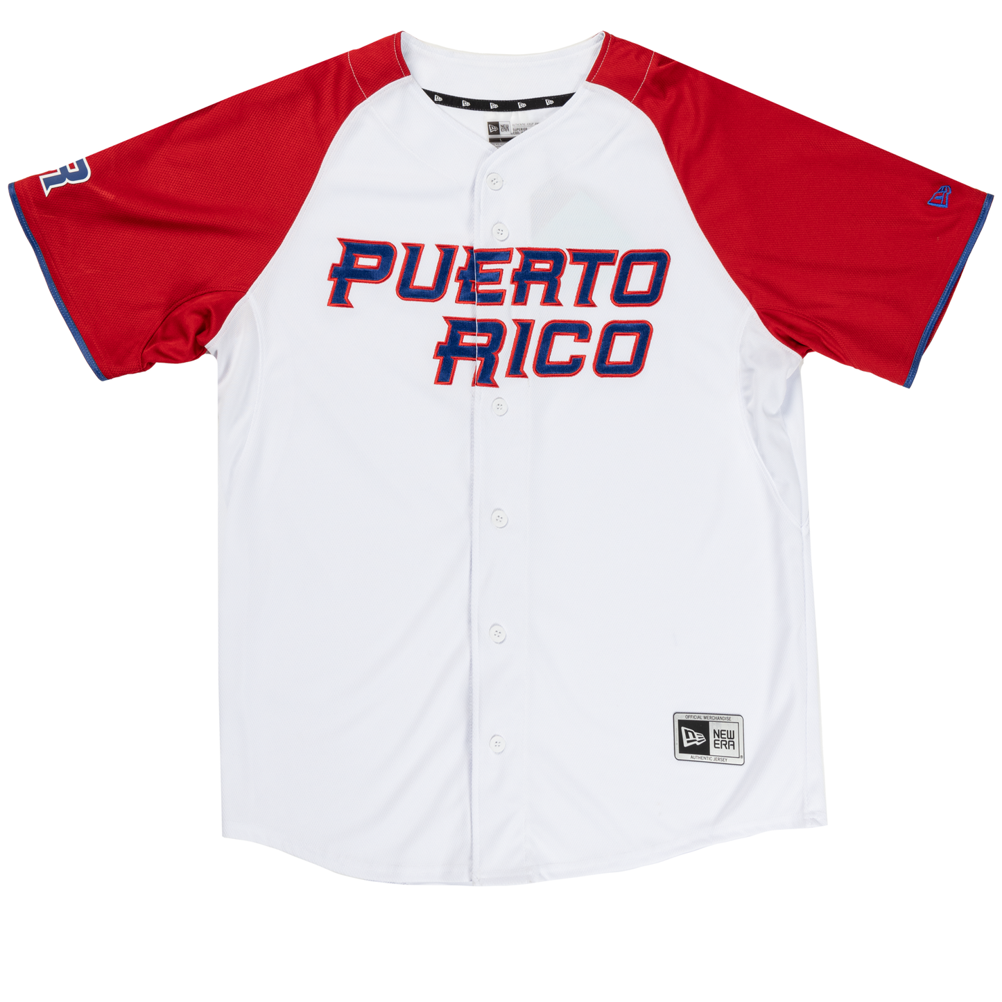 Men's New Era Puerto Rico FG Jersey Home - White Front