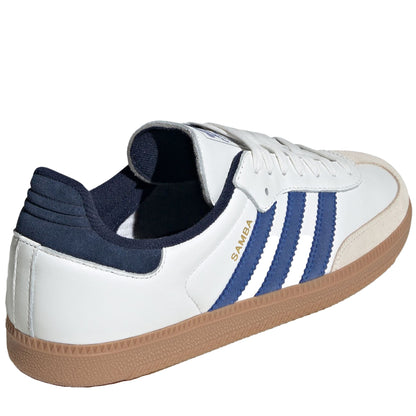 Men's Adidas Samba OG Shoes - White/Royal Blue/Indigo