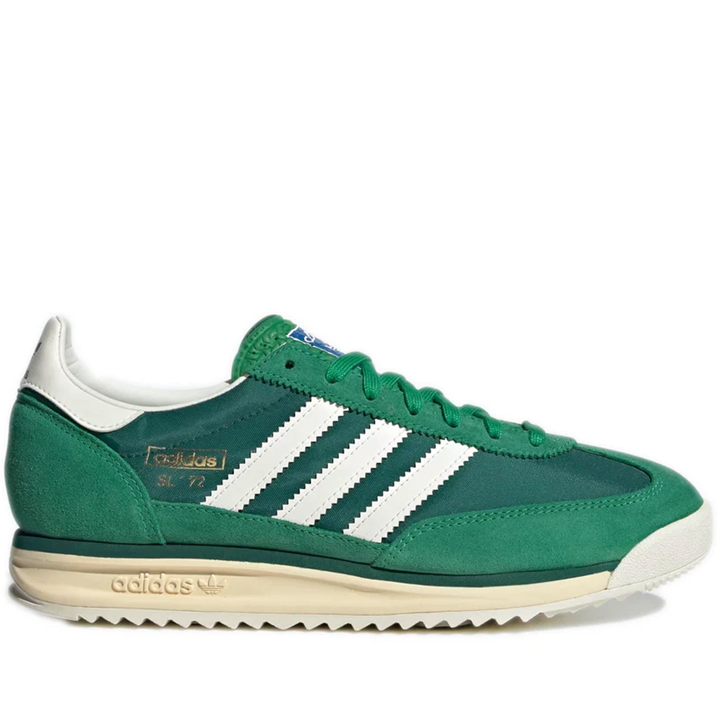 Men's Adidas SL 72 RS Shoes  - Green / Core White / Collegiate Green