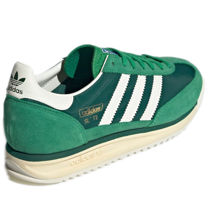 Men's Adidas SL 72 RS Shoes - Green / Core White / Collegiate Green