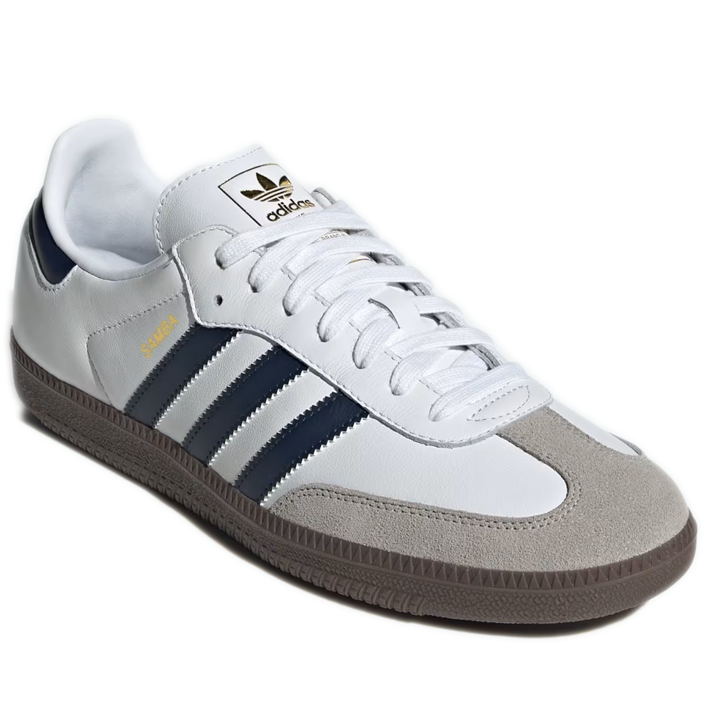 Men's Adidas Samba OG Shoes - Cloud White / Night Indigo / Clear Granite