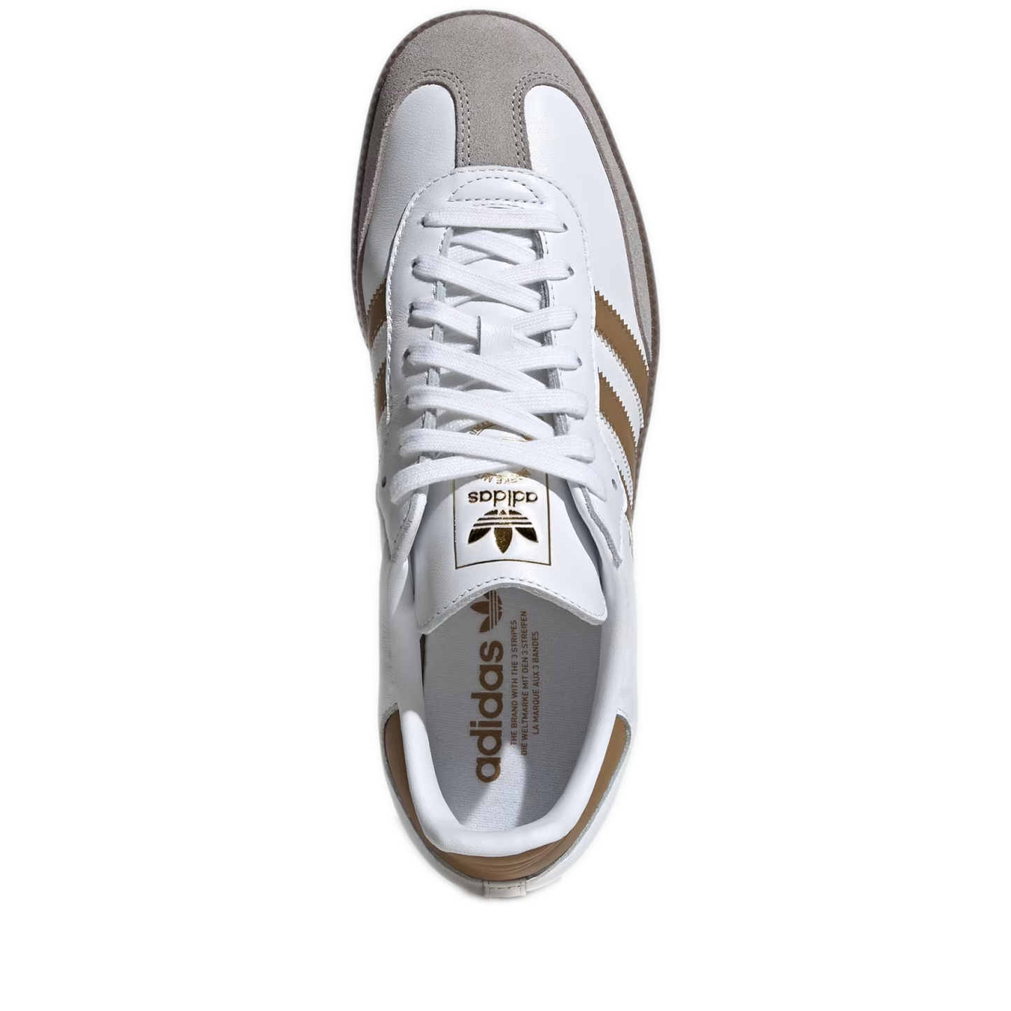 Men's Adidas Samba OG Shoes - Cloud White / Brown Desert / Clear Granite