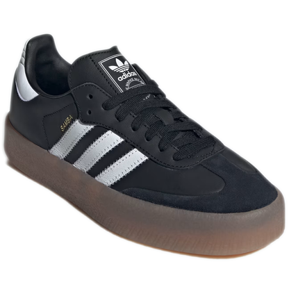 Women's Adidas Sambae Shoes - Core Black / Cloud White / Gold Metallic