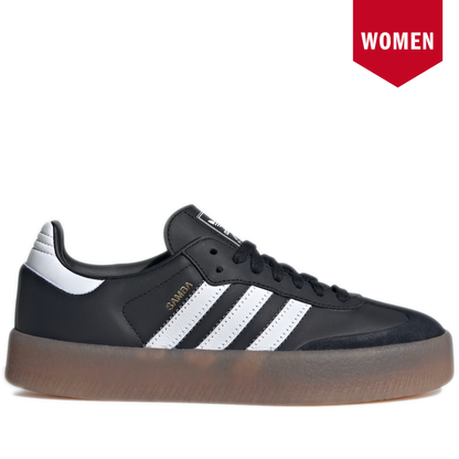 Women's Adidas Sambae Shoes - Core Black / Cloud White / Gold Metallic